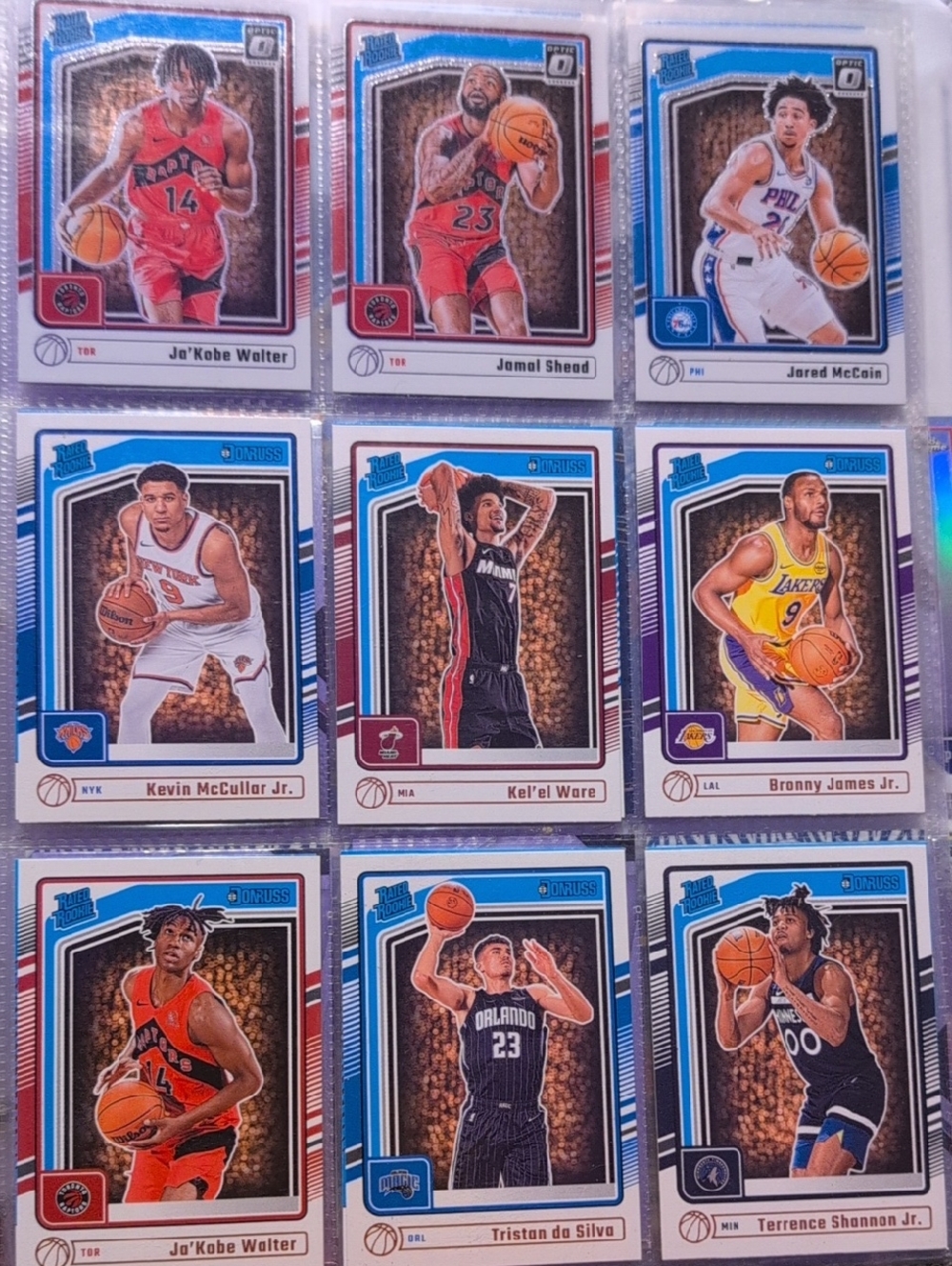 Basketball Rated Rookie Investment Lot With Bronny James Jared McCain